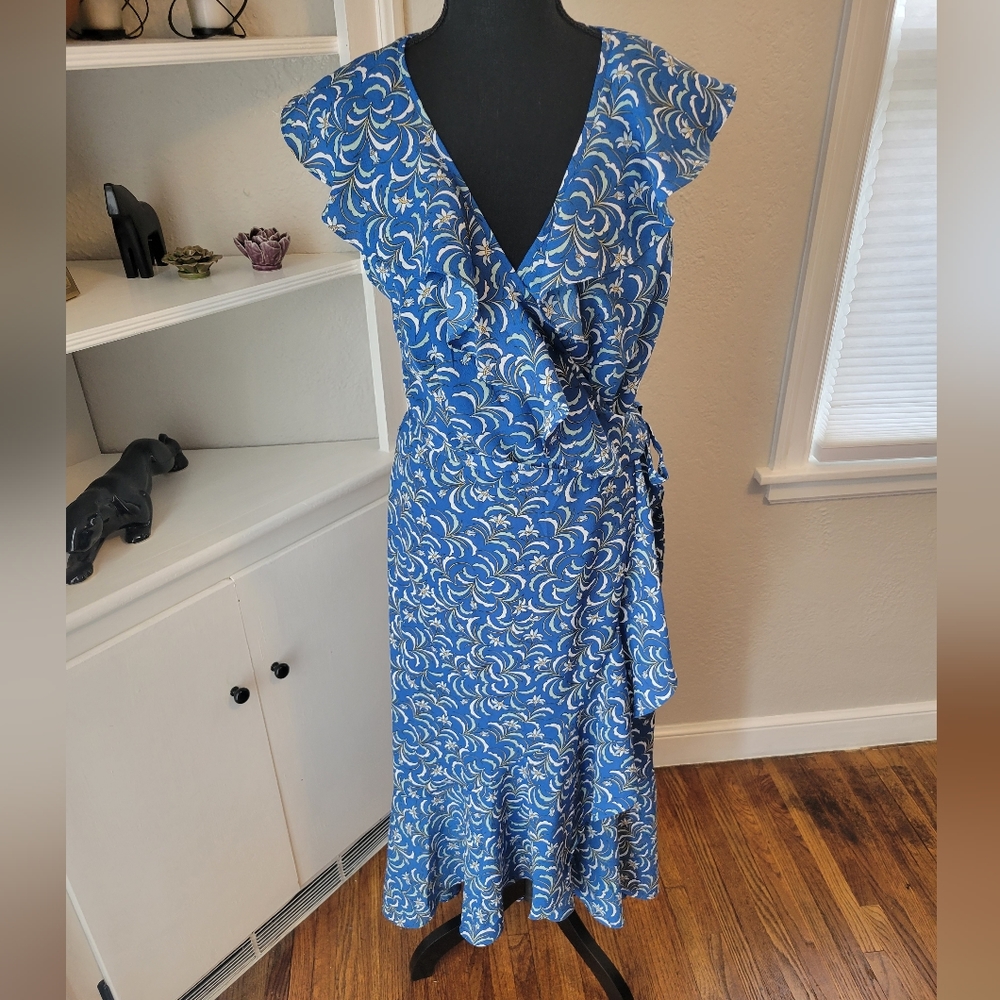 Max Studio Spring/Summer Wrap Dress Sz Large